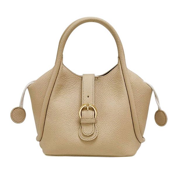Genuine Leather Simple geometric shoulder cross-body bag - Image 2
