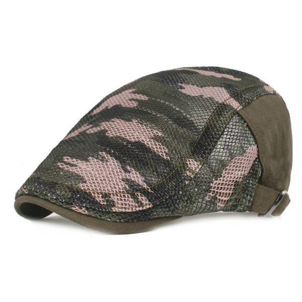Camouflage Newsboy Flat Cap - Image 4