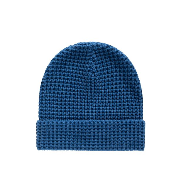 Solid color loose knit hat beanie