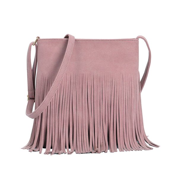 PU leather Fringe Hobo Tassel crossbody bag for Women - Image 3