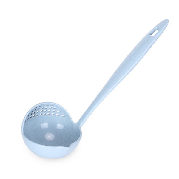 Plastic eco-friendly long-handled colander