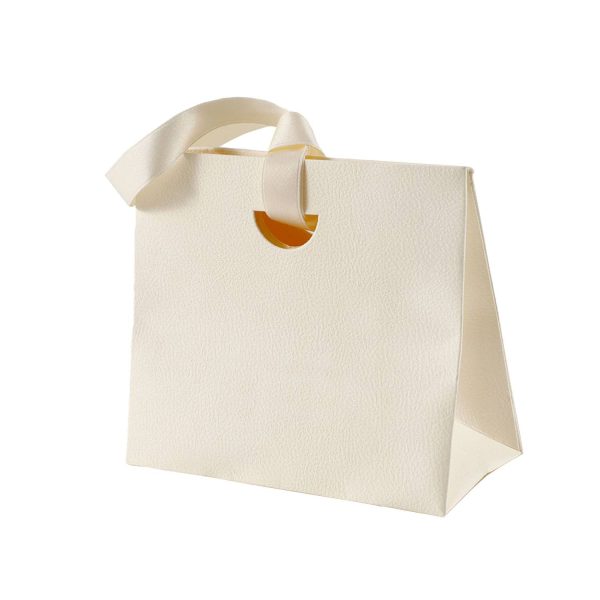 Colorful Paper Gift Tote Bags W/ Handheld Ribbon - Image 2