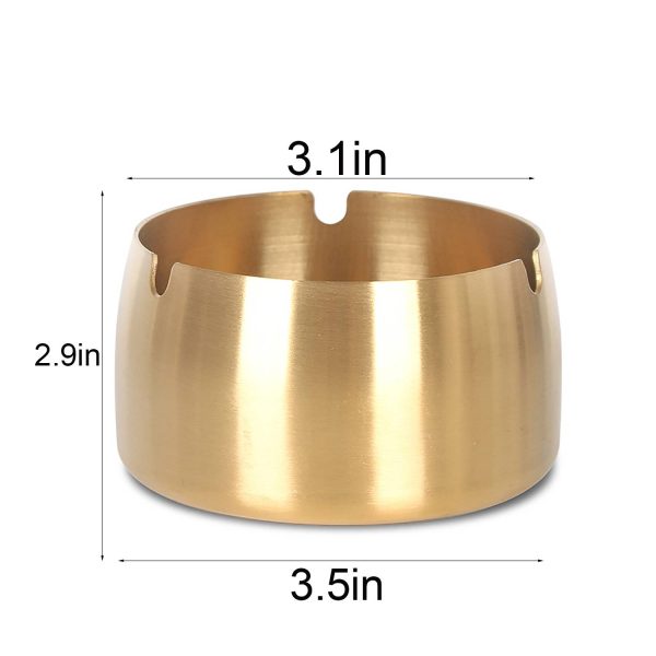 Windproof Stainless Steel Ashtray for Household Outdoors - Image 5
