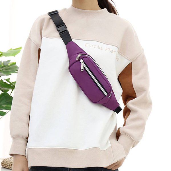 Waterproof Oxford Cloth Zipper Waist Pack Casual Style - Image 8