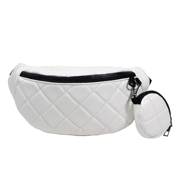 PU Simple And Stylish Rhombus One-shoulder Chest Bag