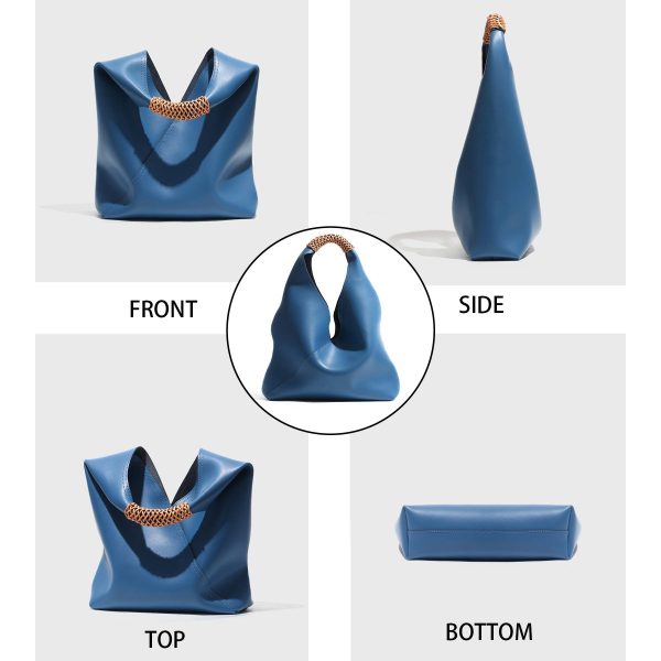 Genuine Leather Stylish hand-to-shoulder tote bag - Image 4