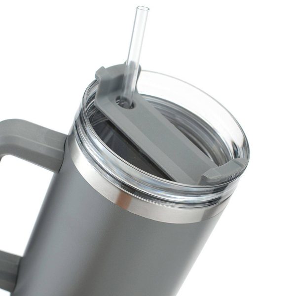 40 Oz Large Capacity Stainless Steel Car Cup With Handle - Image 2