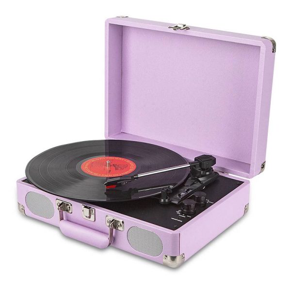 Blutooth in/out suitcase vinyl record player turntable - Image 5