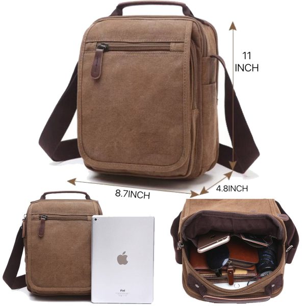 Canvas cross-body bag for man - Image 4