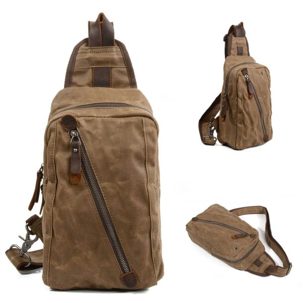 Canvas Ventilate Cross-body Backpack - Image 5