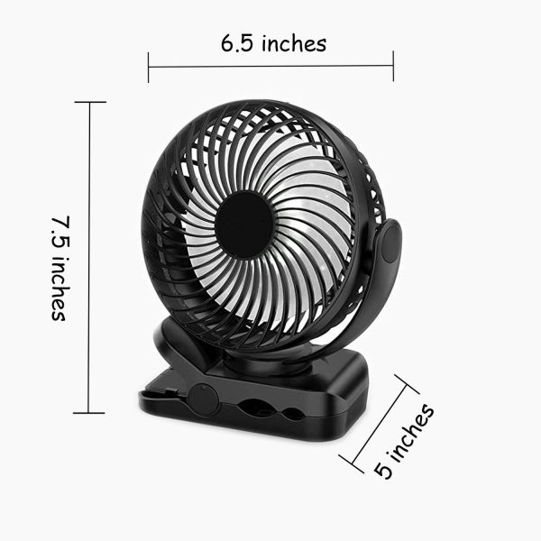 Portable Camping Rechargeable Fan with LED Lantern - Image 4