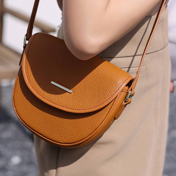 Genuine Leather Adjustable Strap Crossbody - Image 4