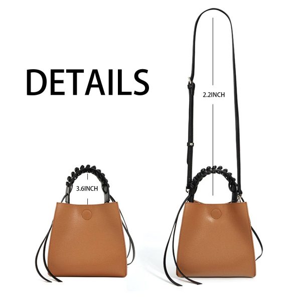 Genuine Leather Vintage hand-held cross-body tote bag - Image 6