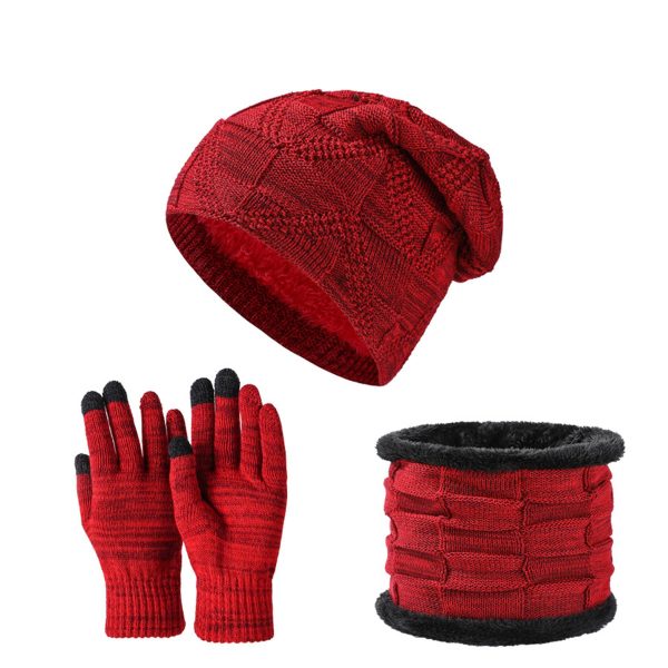Winter Beanie Hat Scarf and Touch Screen Gloves Set - Image 9