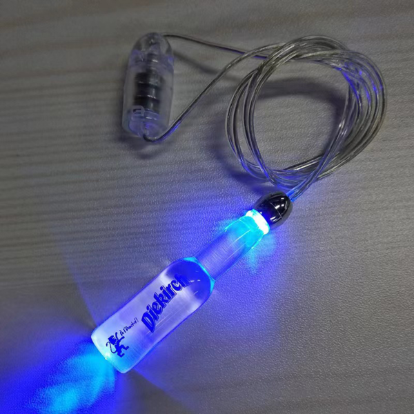 Party Toy Jewelry LED Purple Medallion Necklace - Image 4