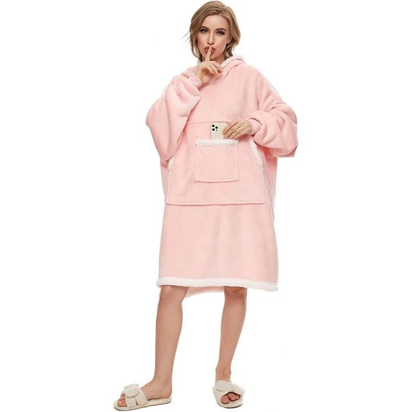 Oversized Microfiber Wearable Blanket - Image 2