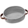 Large Capacity Durable Foldable Cotton Rope Storage Basket - Image 4