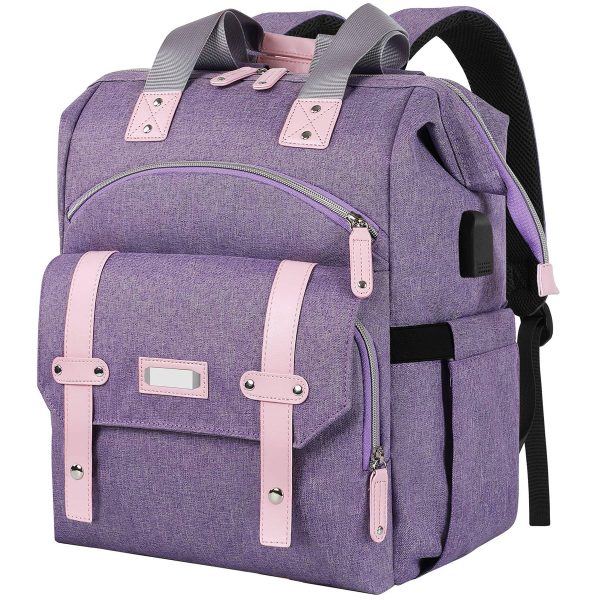 Oxford RFID Anti-Theft USB Travel Diaper Duffel Mommy Bag - Image 5