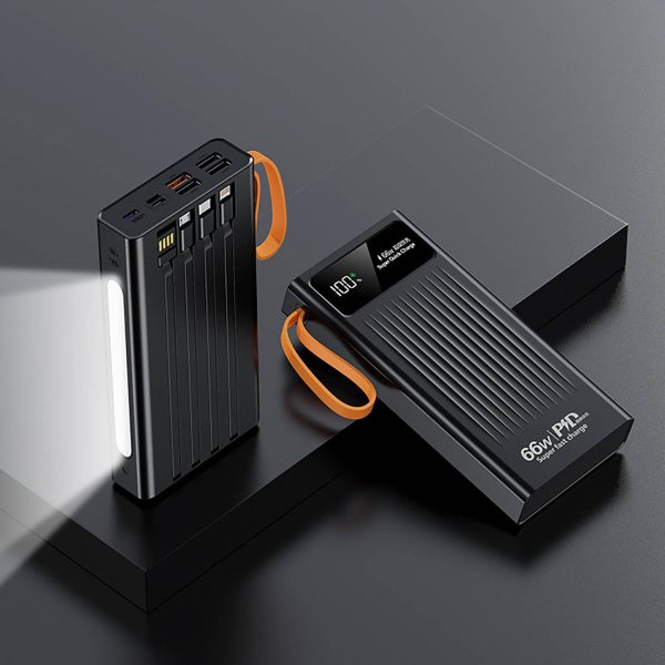 66W Portable Fast Charging Power Bank W/ Light - Image 5