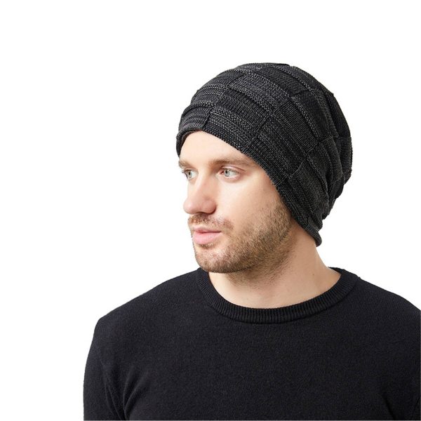 Men Lined Knit Warm Thick Binie Hat - Image 16