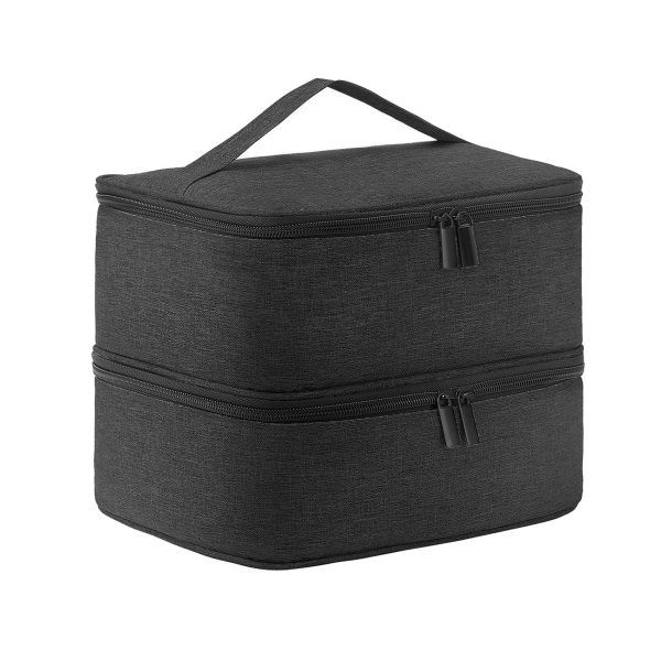 Oxford Double Layer Nail Polish Storage Makeup Bag