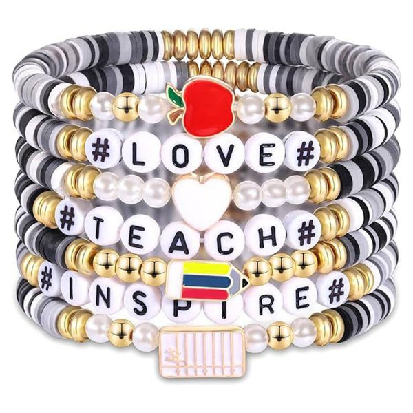 Plastic Colorful soft earthenware pendant bracelet