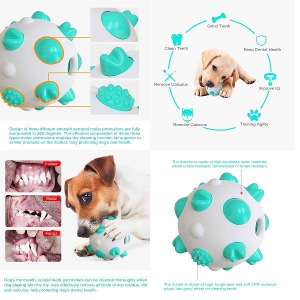 Rubber Spherical Chewing Resistant Dog Molar Stick Toy - Image 4