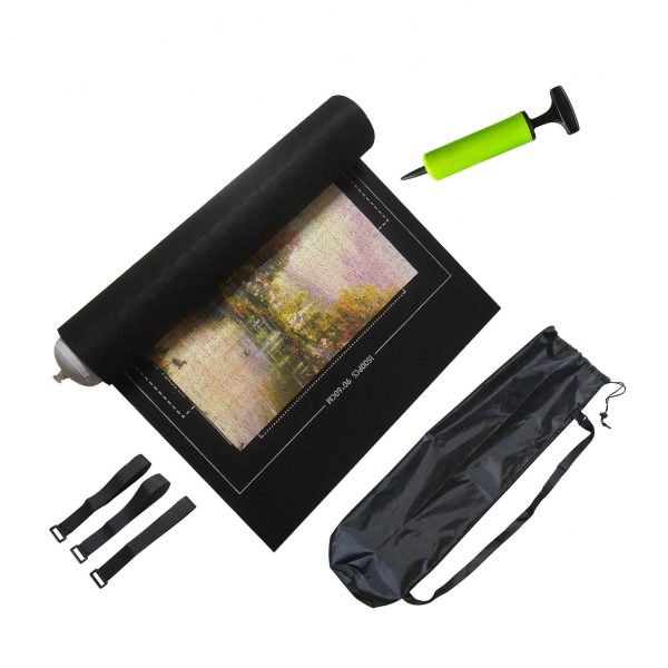 Portable Inflatable Roll Up Puzzle Mat w/ Storage Bag - Image 6