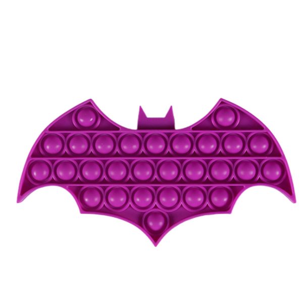 Halloween Colorful Bat Shaped Push Pop Bubble Ball Toy - Image 4