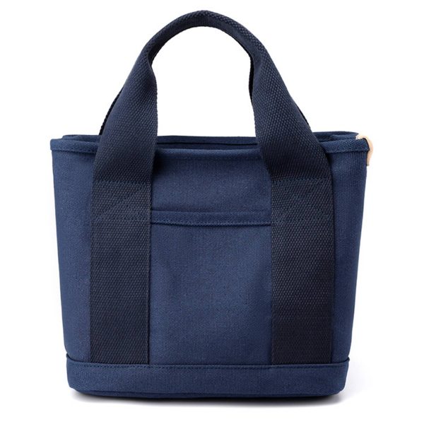 Canvas Small Tote Bag Handbag with Zipper