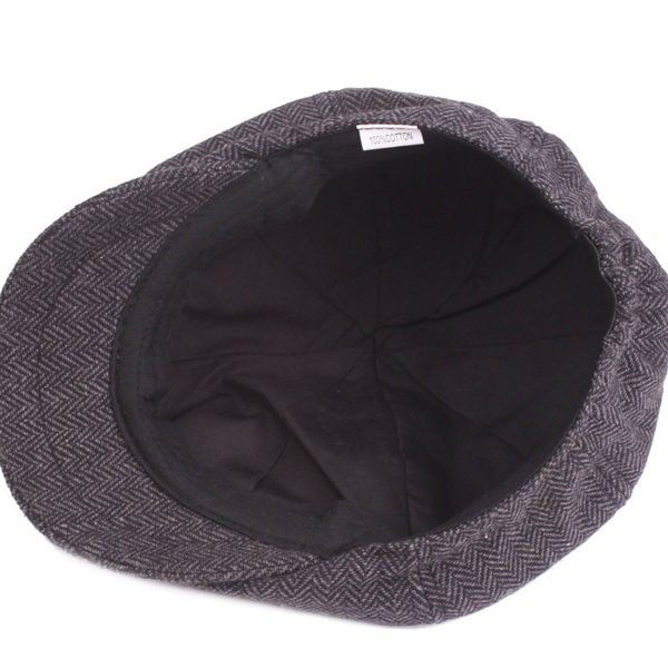 Cotton Flat Beret Cap Adjustable Size - Image 4