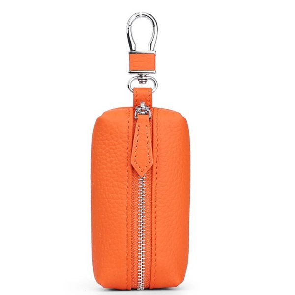 Genuine Leather Car Key Holder with Clip - Image 3