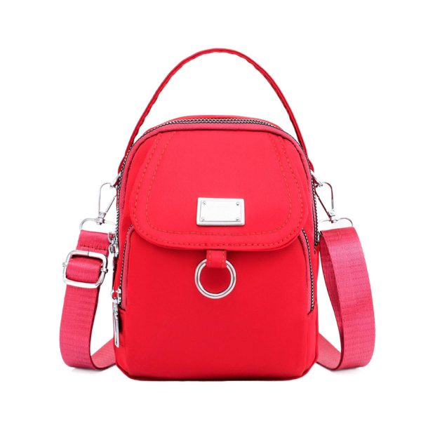 Lightweight Compact Oxford Crossbody Bag w/ Large Capacity - Image 3