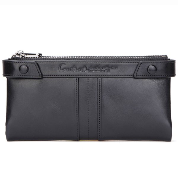 Genuine Leather RFID Handheld Waterproof Wallet Women - Image 2