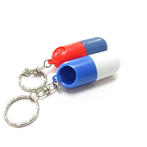 Portable Mini Pill Box Keychain - Image 6