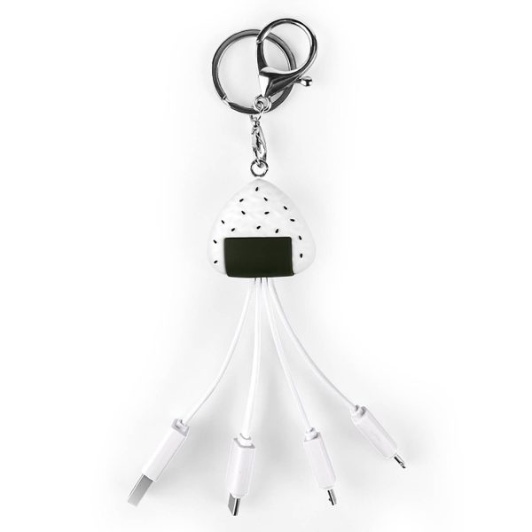 3 in 1 Cartoon Charging Cable Keychain - Image 2