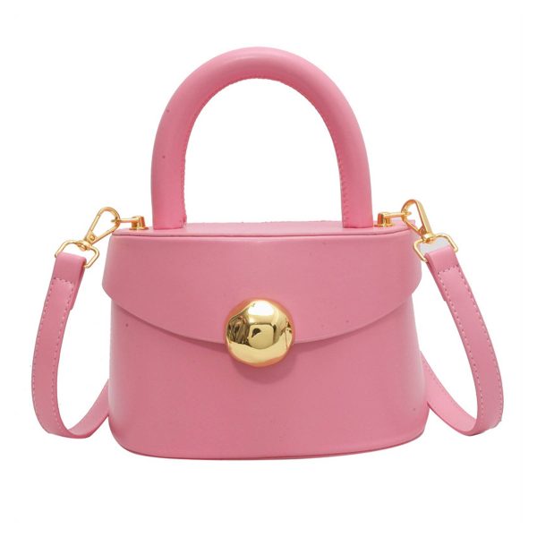 Genuine Leather Semi-round hand-held crossbody bag - Image 3