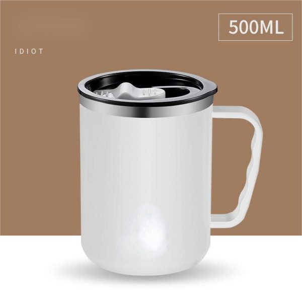 Double Stainless Steel Mug With Handle - Image 2