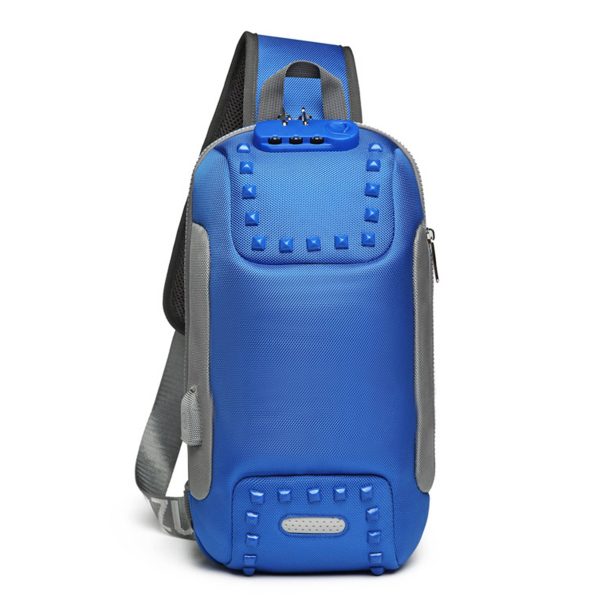 Oxford Men Sling Backpack Anti Theft Crossbody Shoulder Bag