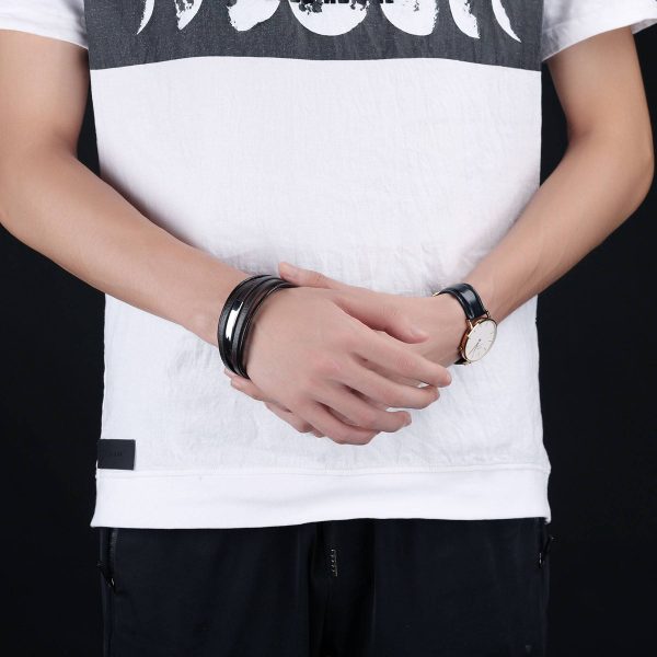 PU multi-layer fashion creative bracelet - Image 4