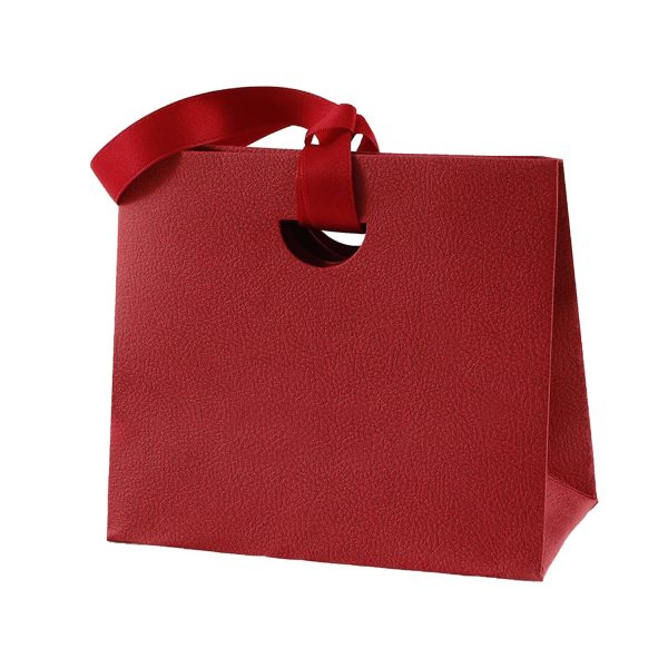 Colorful Paper Gift Tote Bags W/ Handheld Ribbon - Image 6