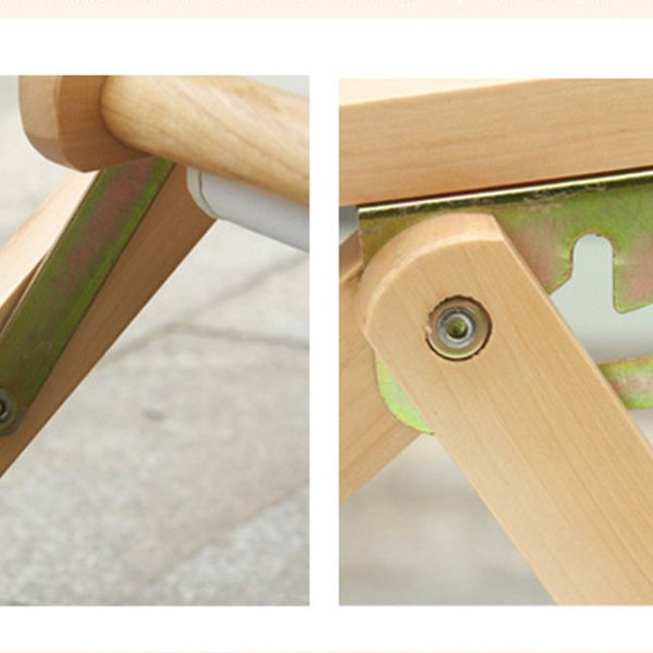 Outdoor solid wood folding chair - Image 5