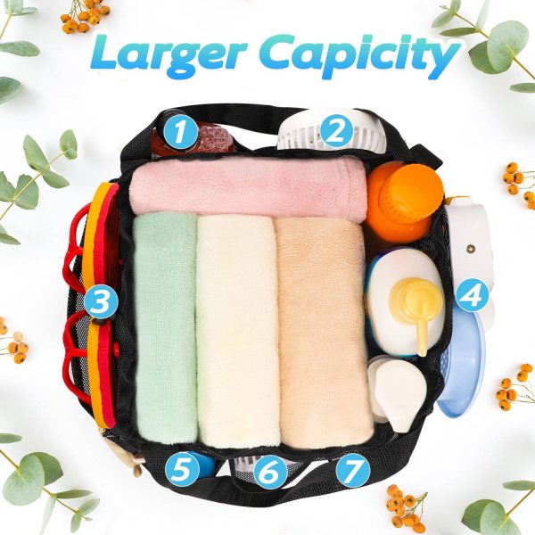 Portable Mesh Toiletry Bag with Drawstring & Multi Pocket - Image 8