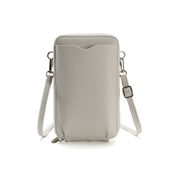 Pu Small Mobile Phone Crossbody Bag with Card Slots - Image 3