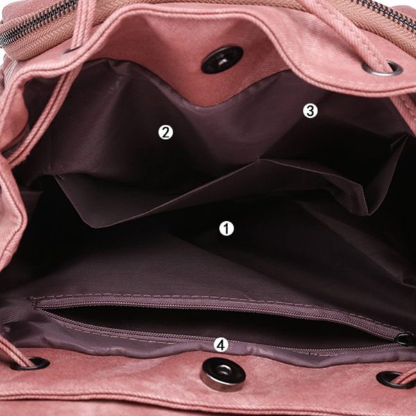 PU Leather Backpack Purse for Women - Image 5