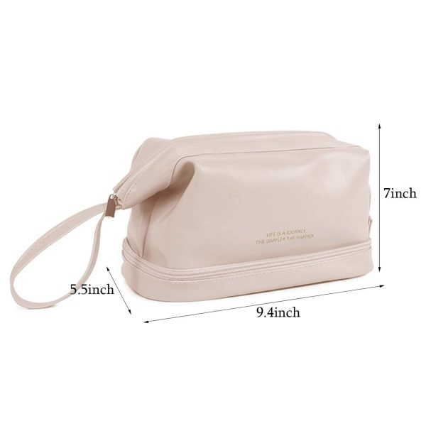 PU Leather Large Capacity Travel Cosmetic Bag for Women - Image 5