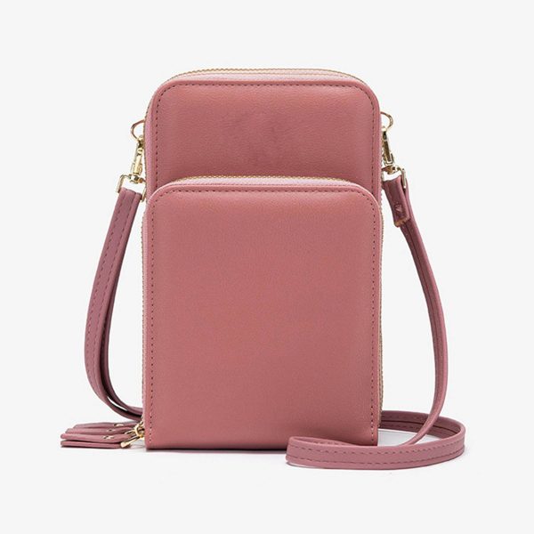 PU Small Crossbody Cell Phone Bag - Image 5