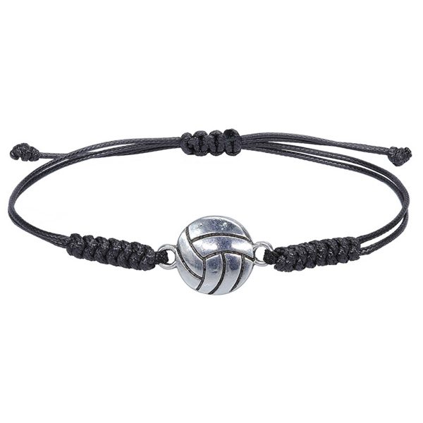 Nickel Braided soccer alloy bracelet - Image 3