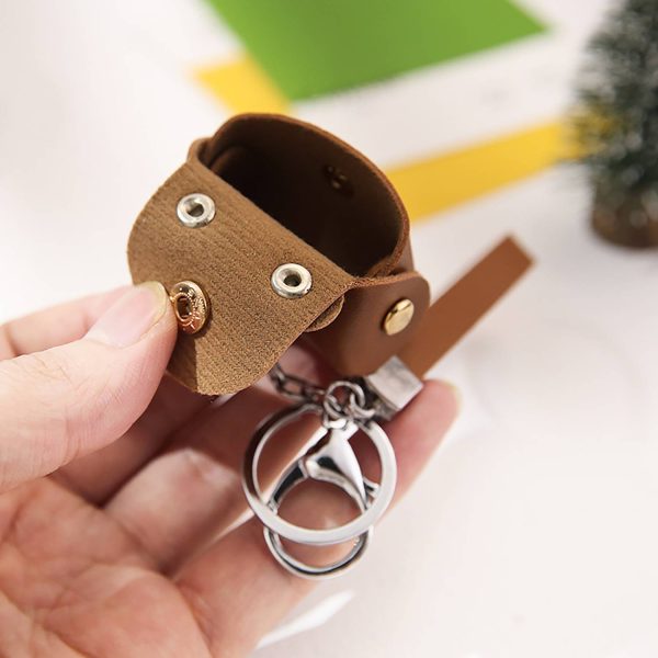 Mini Pu Leather Coin Purse Keychain Pendant - Image 6