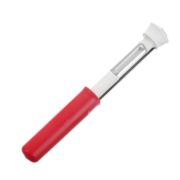 2 in 1 Ergonomic Stainless Steel Fruit Corer Peeler - Image 2